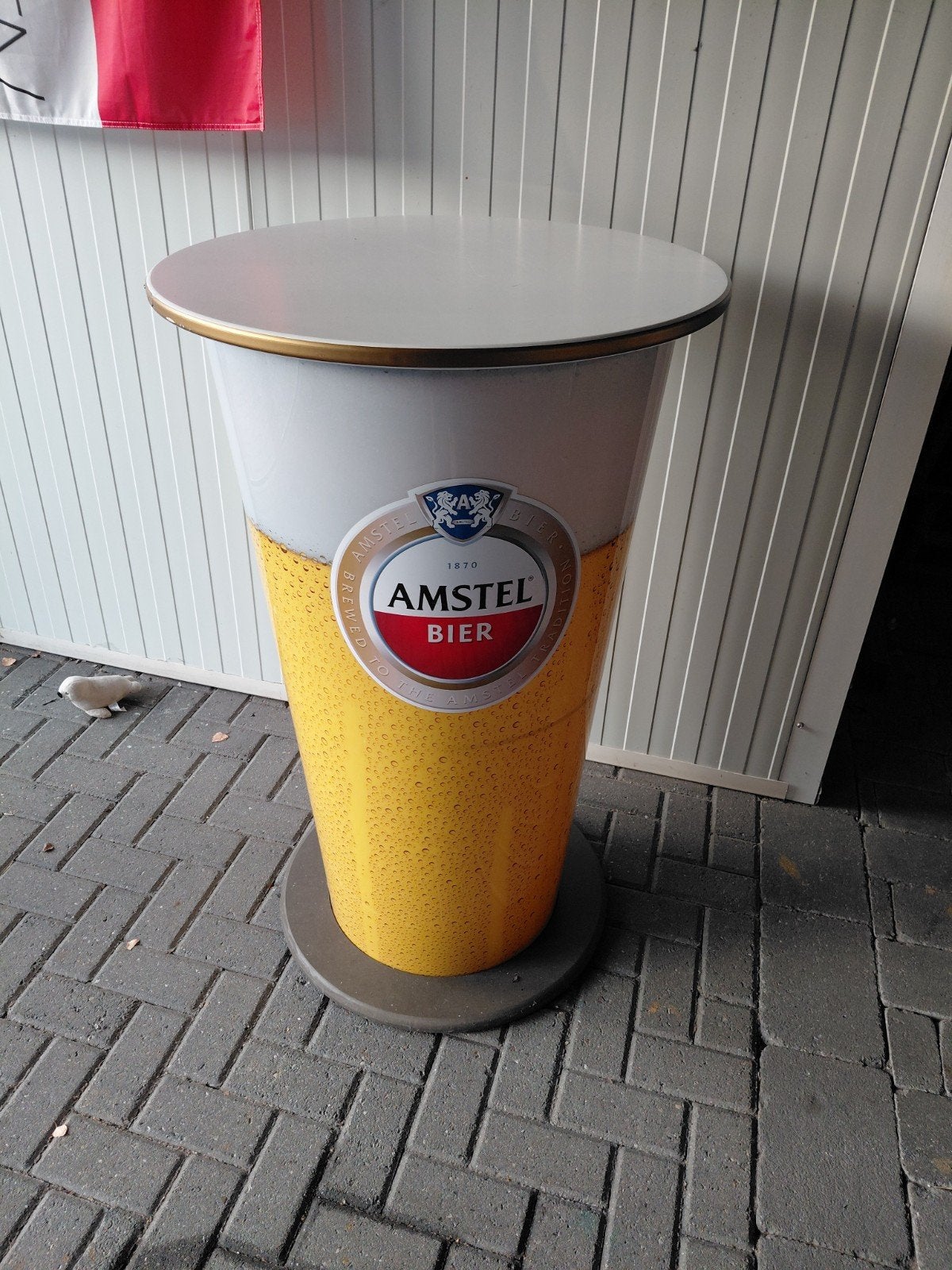 Sta tafel amstel bier, Ophalen, Zo goed als nieuw, Amstel