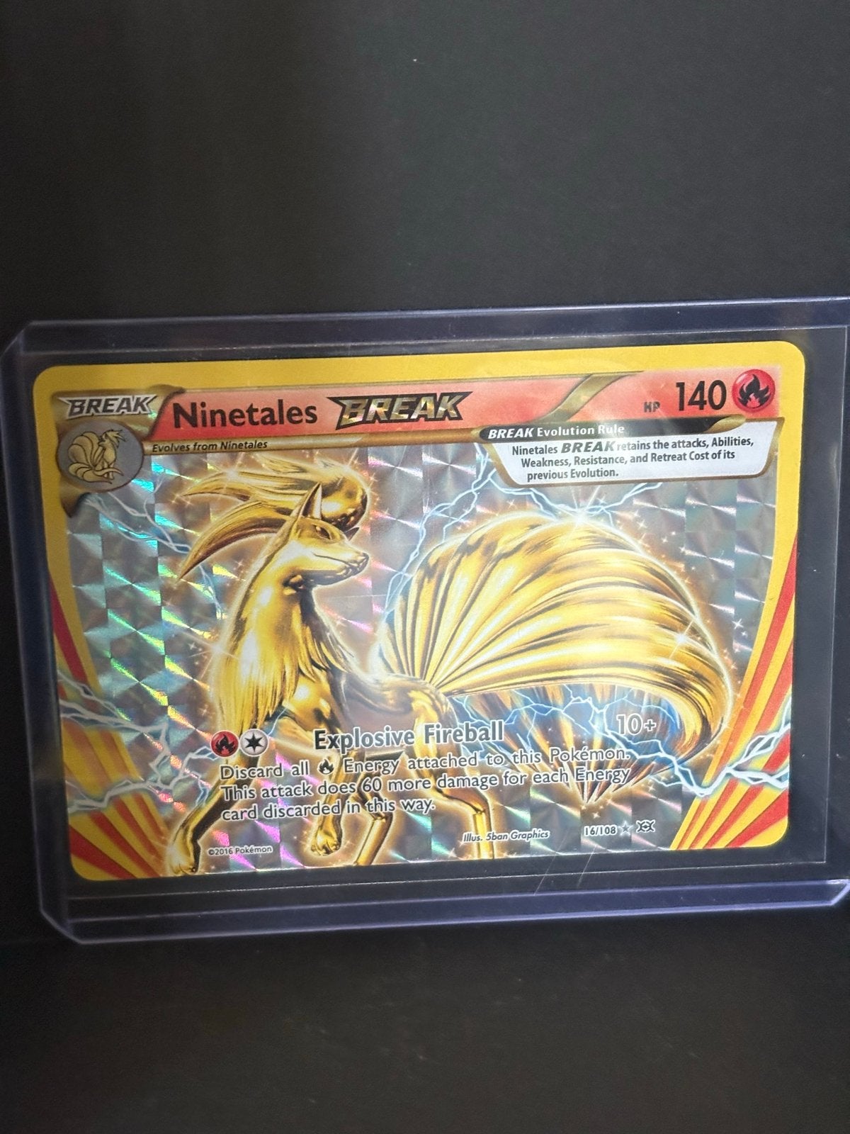 Ninetales BREAK 16/108 Pokémon Evolutions, Verzenden, Zo goed als nieuw, Losse kaart, Foil