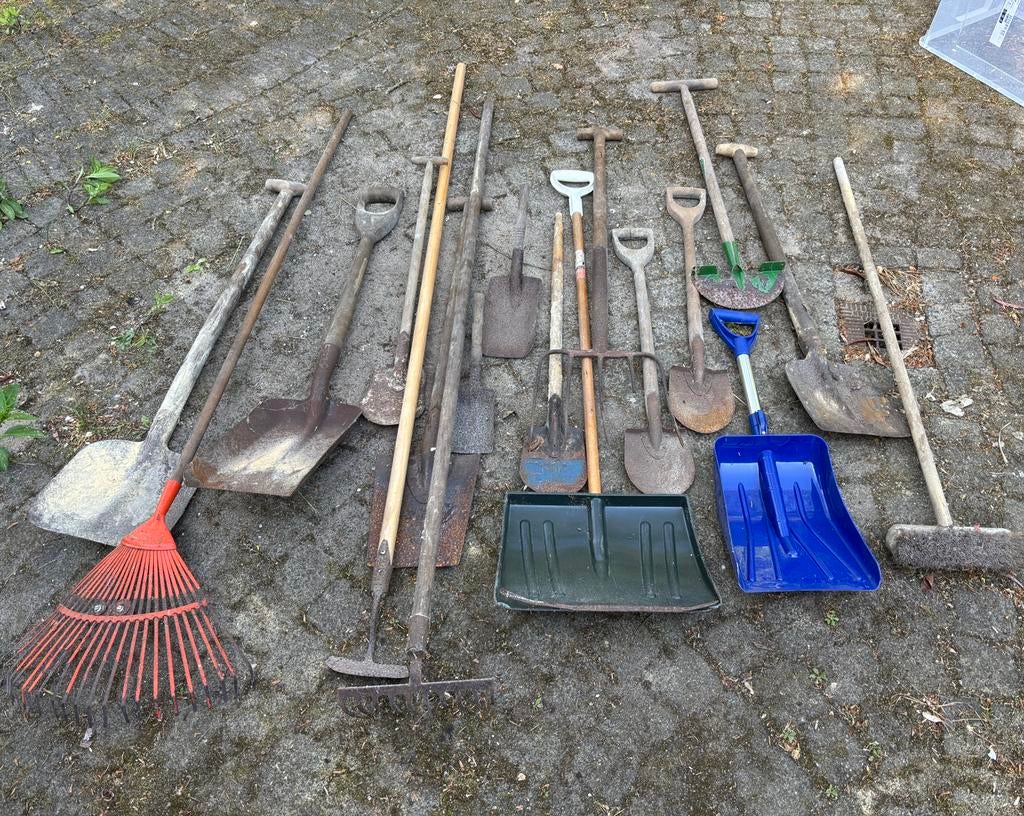Diverse tuingereedschap, Ophalen, Gebruikt