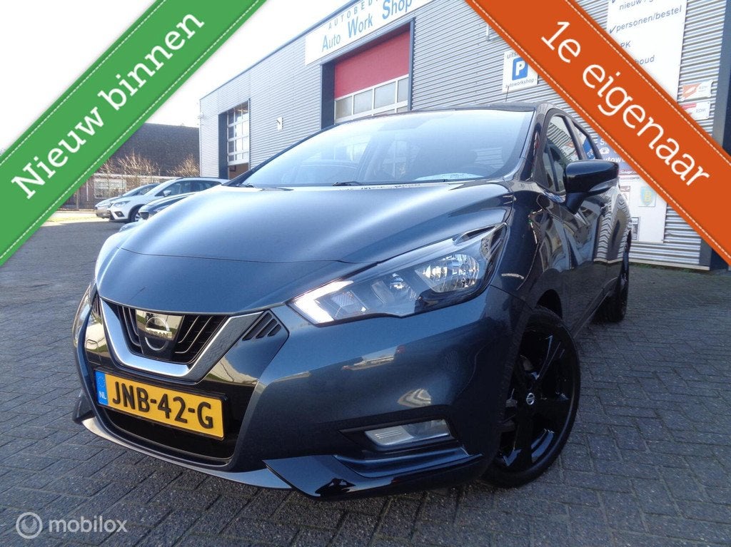 Nissan Micra 1.0 IG-T Business/Airco/Lm velgen/Navigatie/LED, Voorwielaandrijving, Stof, Gebruikt, Zwart
