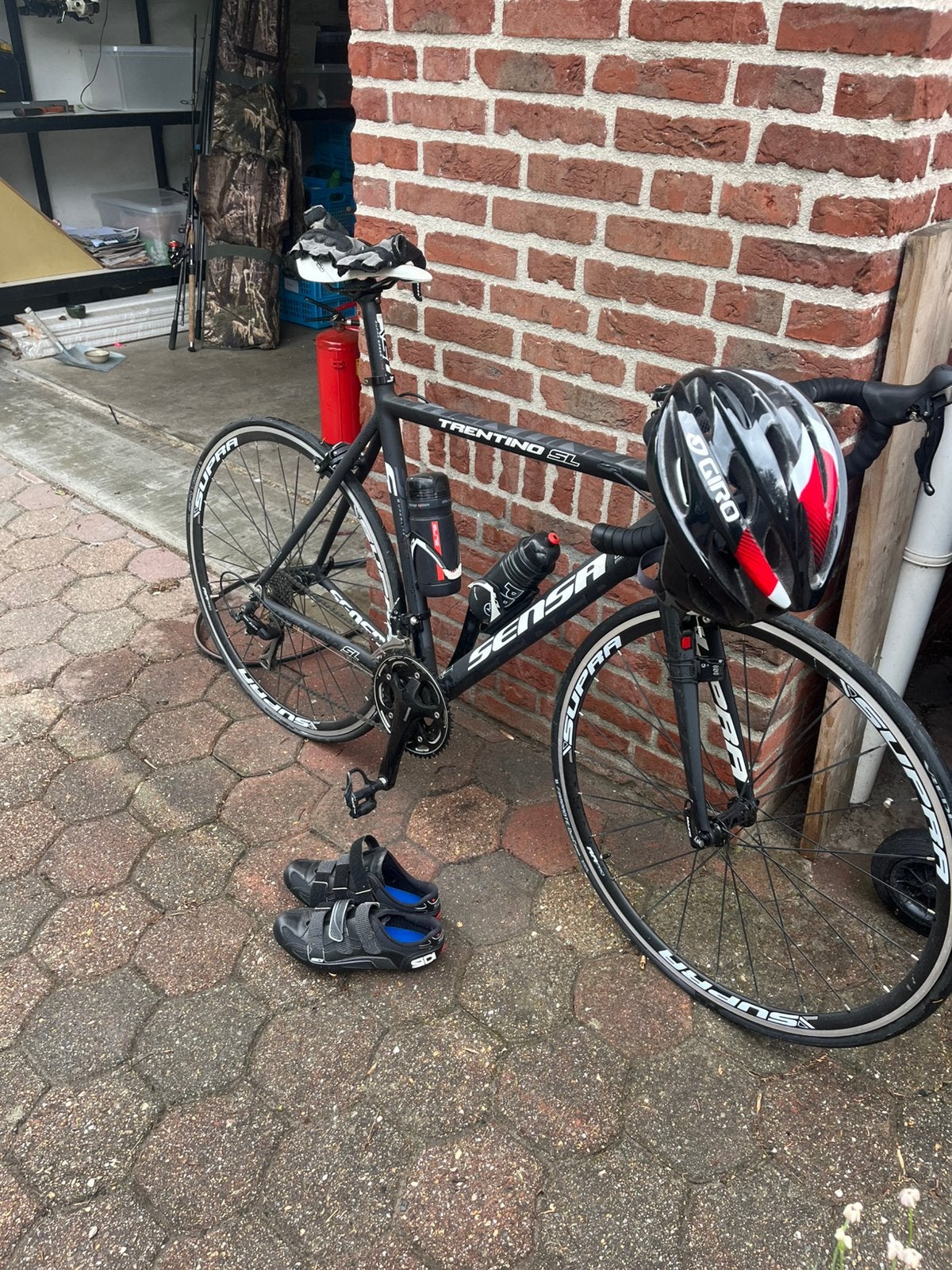sensa trentino sl racefiets met helm schoenen en handschoene, Overige merken, Gebruikt, Aluminium, Ophalen of Verzenden