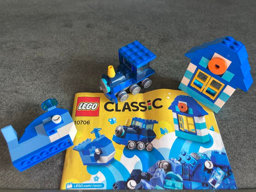 LEGO Classic Blauwe Creatieve Doos - 10706, Ophalen of Verzenden, Zo goed als nieuw, Complete set, Lego