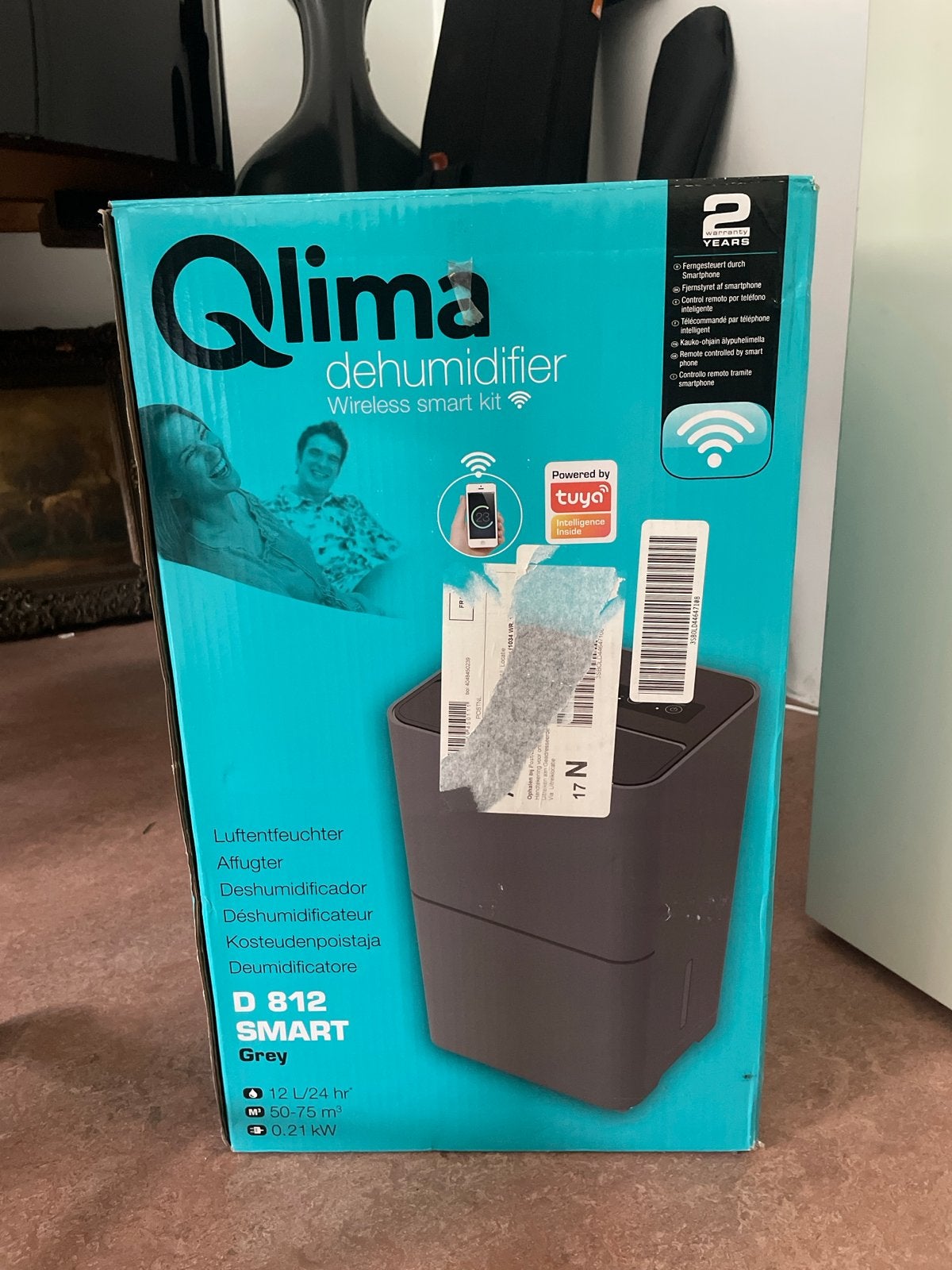 Qlima D 812 Smart Luchtonvochtiger - Nieuw in doos, Ophalen, Zo goed als nieuw, Luchtontvochter