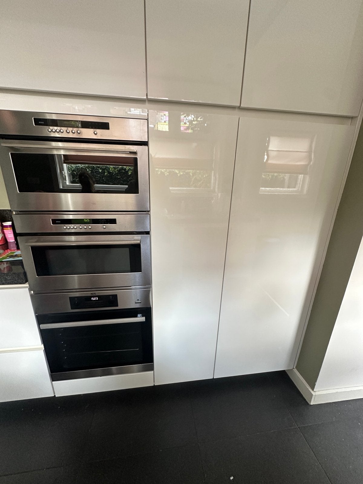 Inbouw combi-oven en oven van Atag, Ophalen, 45 tot 50 cm, Gebruikt, Hete lucht