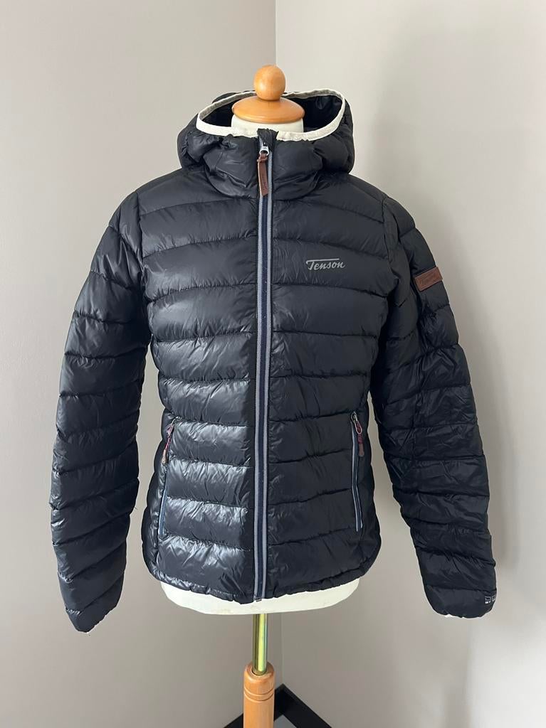 Tenson Puffer jas zwart mt 38, Ophalen of Verzenden, Zo goed als nieuw, Maat 38/40 (M), Zwart
