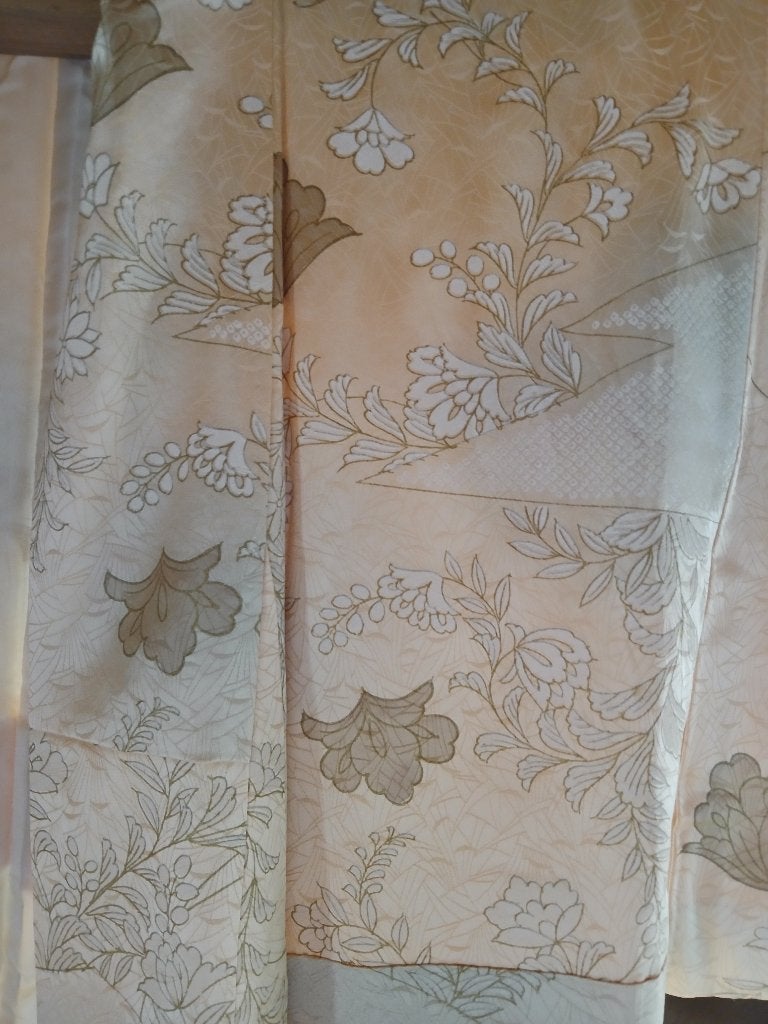 Traditionele Japanse Kimono gele cream yellow, Ophalen of Verzenden