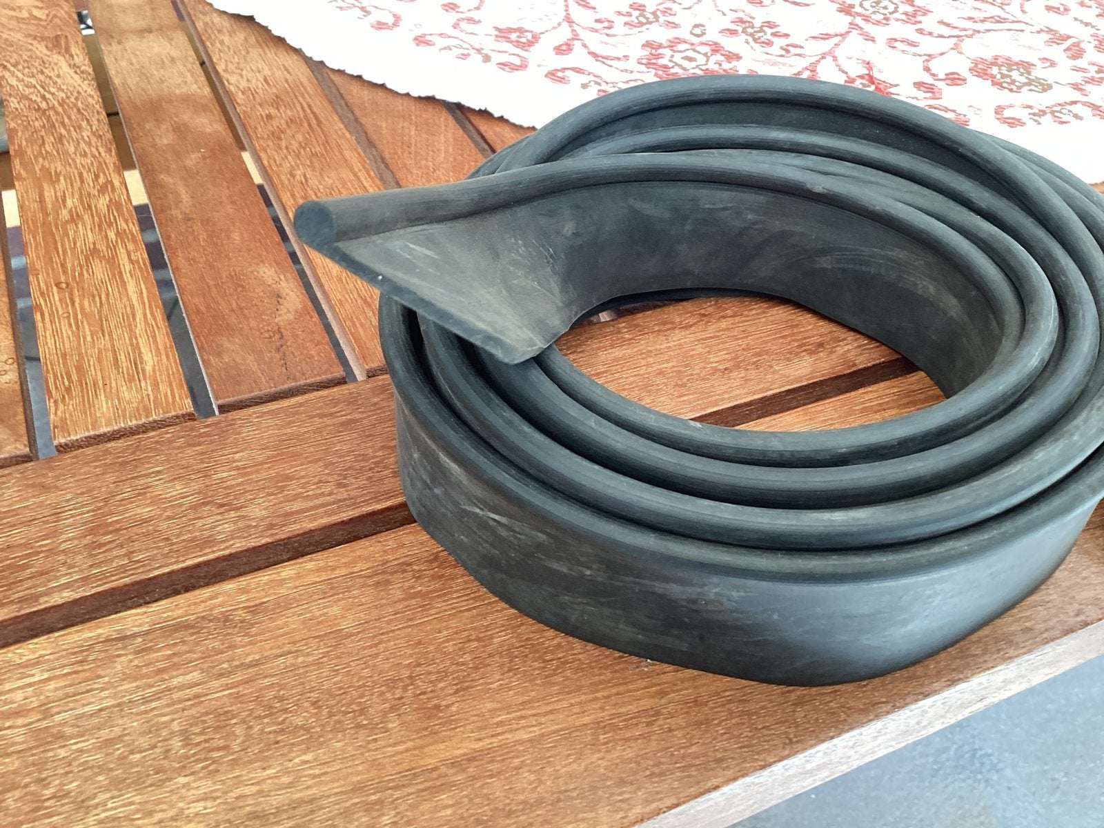 Zwart rubber spatbordlint VW Kever 3,25 meter, Ophalen of Verzenden, Nieuw, Volkswagen, Spatbord