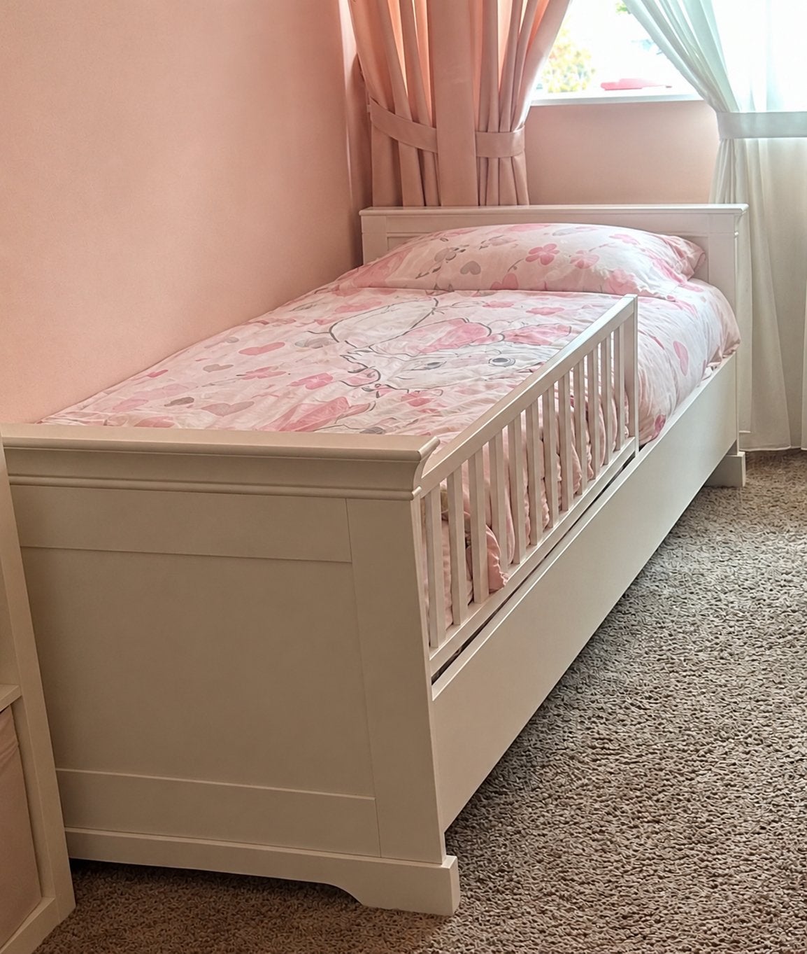 Kidsmill Chateau eenpersoons bed (bedrek los te koop), Ophalen, Gebruikt, 90 cm, Eenpersoons