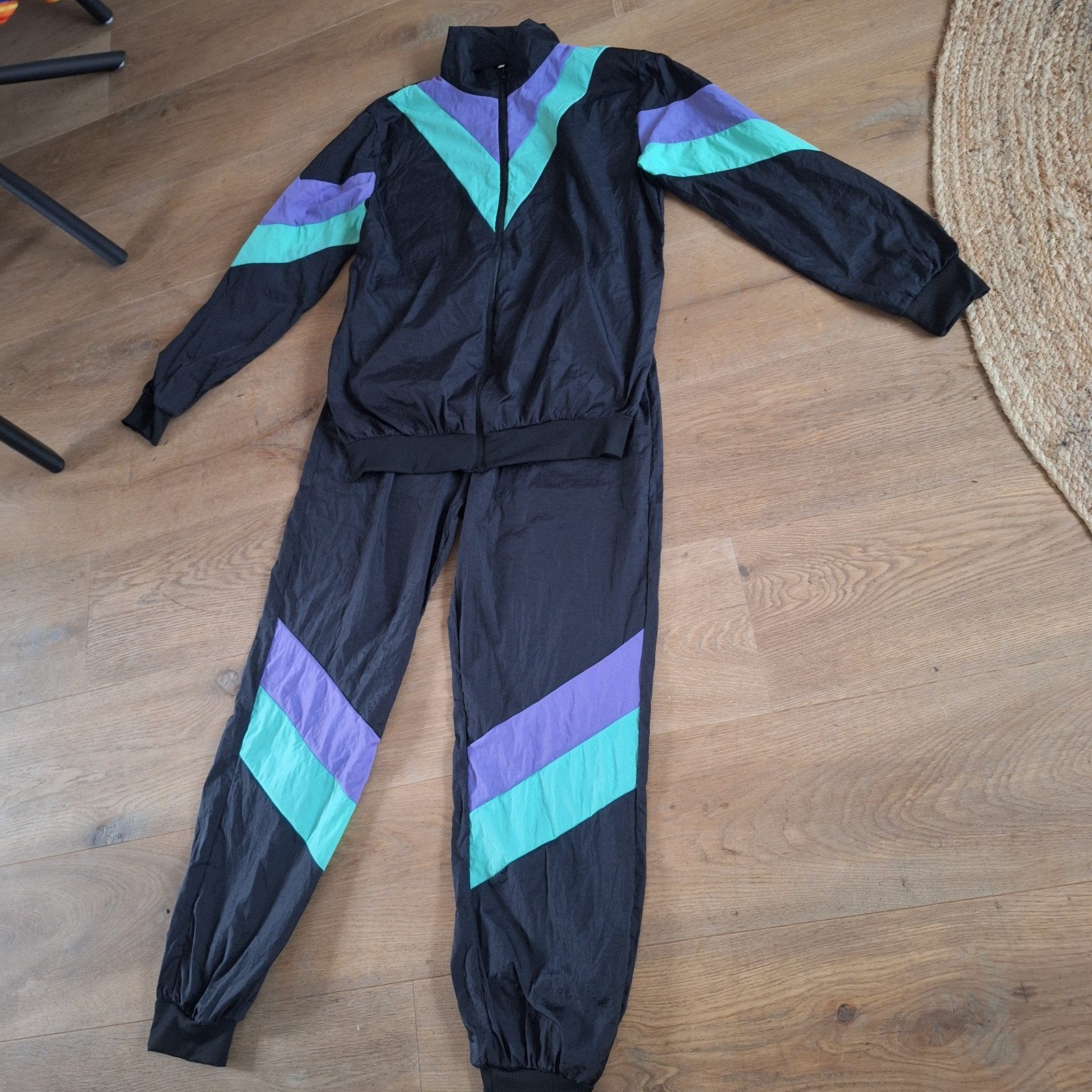 fout trainingspak 80"s 90's gabber retro disco L, Verzenden, Zo goed als nieuw
