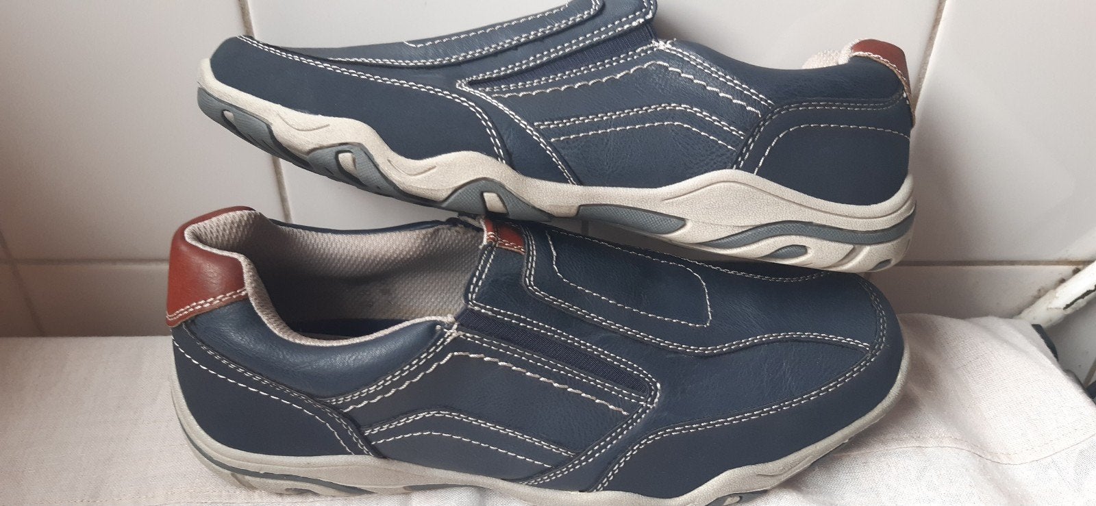 herencheckers van de bristol,, Loafers, Blauw, Ophalen of Verzenden, Zo goed als nieuw