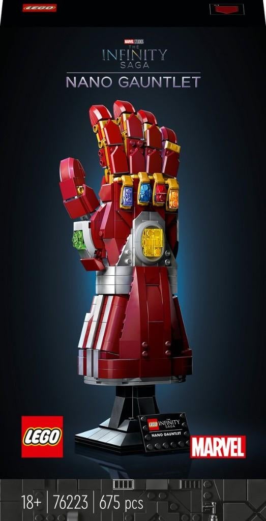LEGO Marvel Avengers 76223 Marvel Nano Gauntlet, Ophalen of Verzenden, Zo goed als nieuw, Complete set, Lego