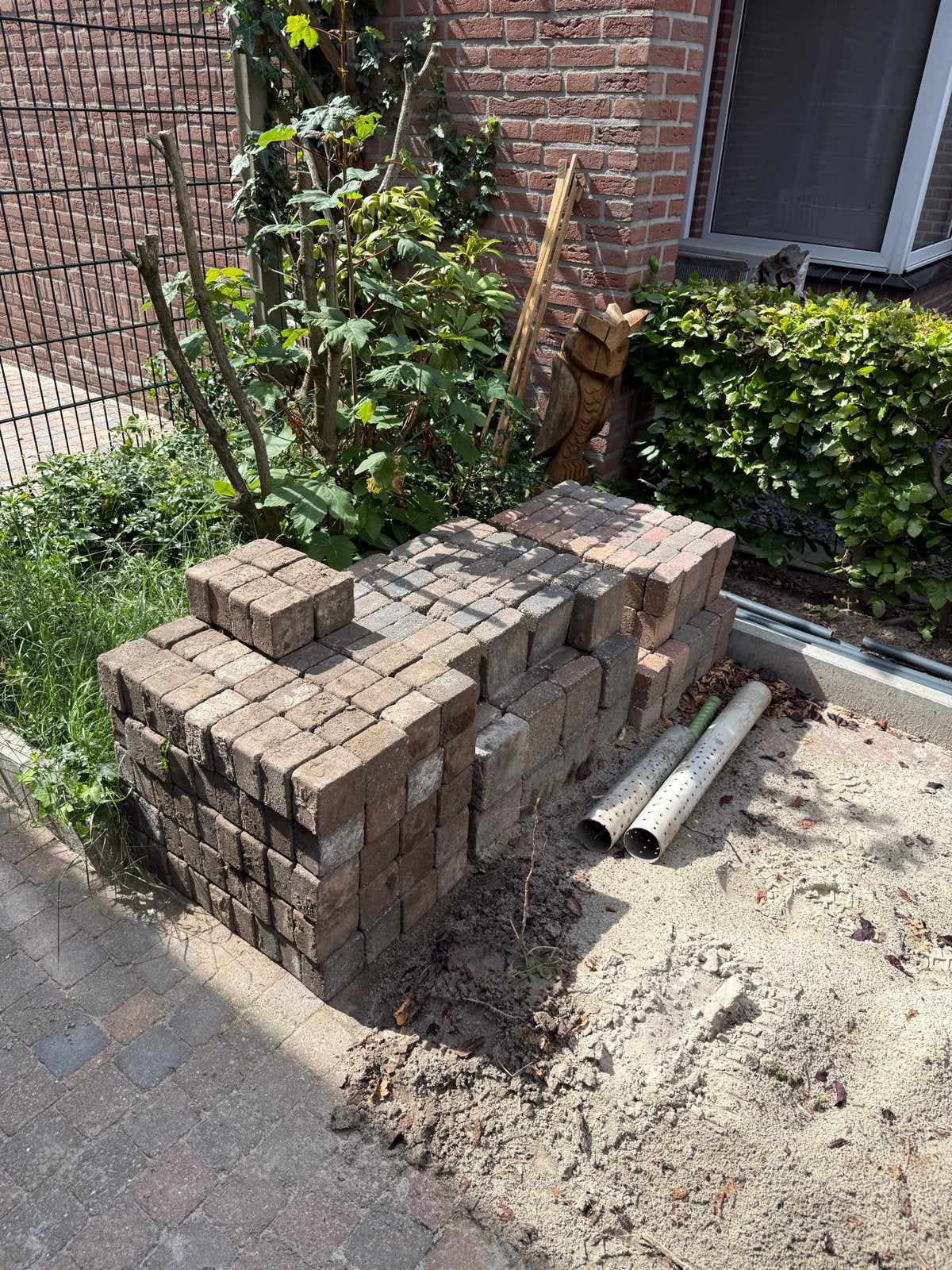 Gratis cobblestones 10x10 en 15x15, Ophalen, Gebruikt, Natuursteen, Klinkers
