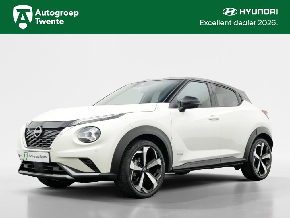 Nissan Juke 1.6 Hybride Tekna | Leer | 19 inch | Winterpack, Automaat, 1325 kg, Gebruikt, Zwart
