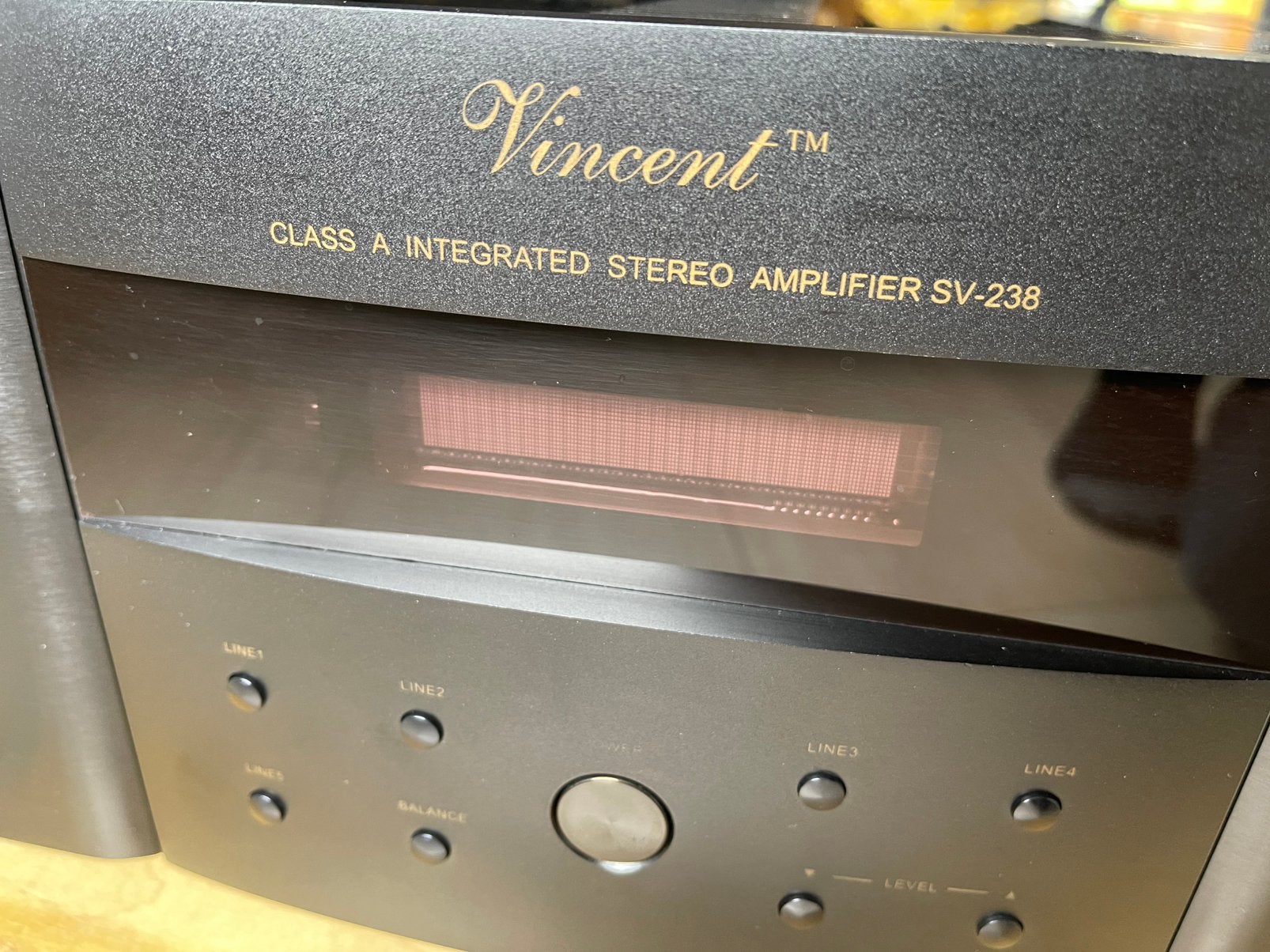 Te koop  Vincent SV- 238 klasse A stereo versterker, Gebruikt, 120 watt of meer, Stereo, Ophalen
