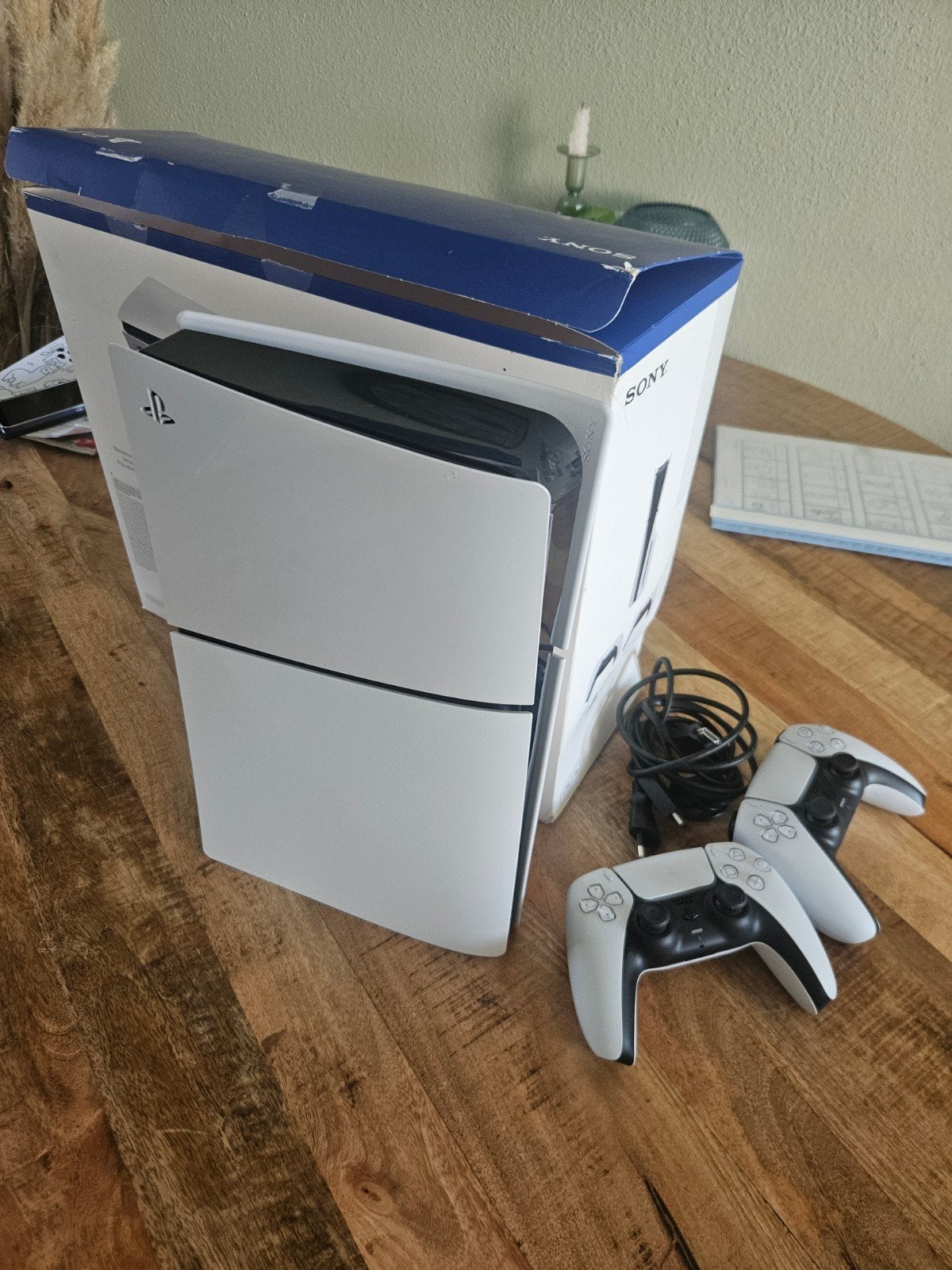 Playstation 5 Disk Edition met 2 DualSense controllers, Ophalen, Zo goed als nieuw, Playstation 5
