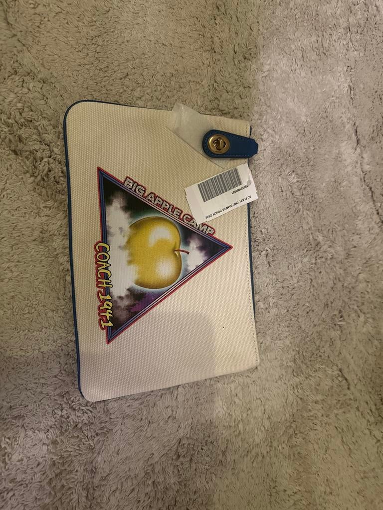 Coach Pochette Big Apple Camp, Ophalen of Verzenden, Nieuw, Wit, Avondtasje