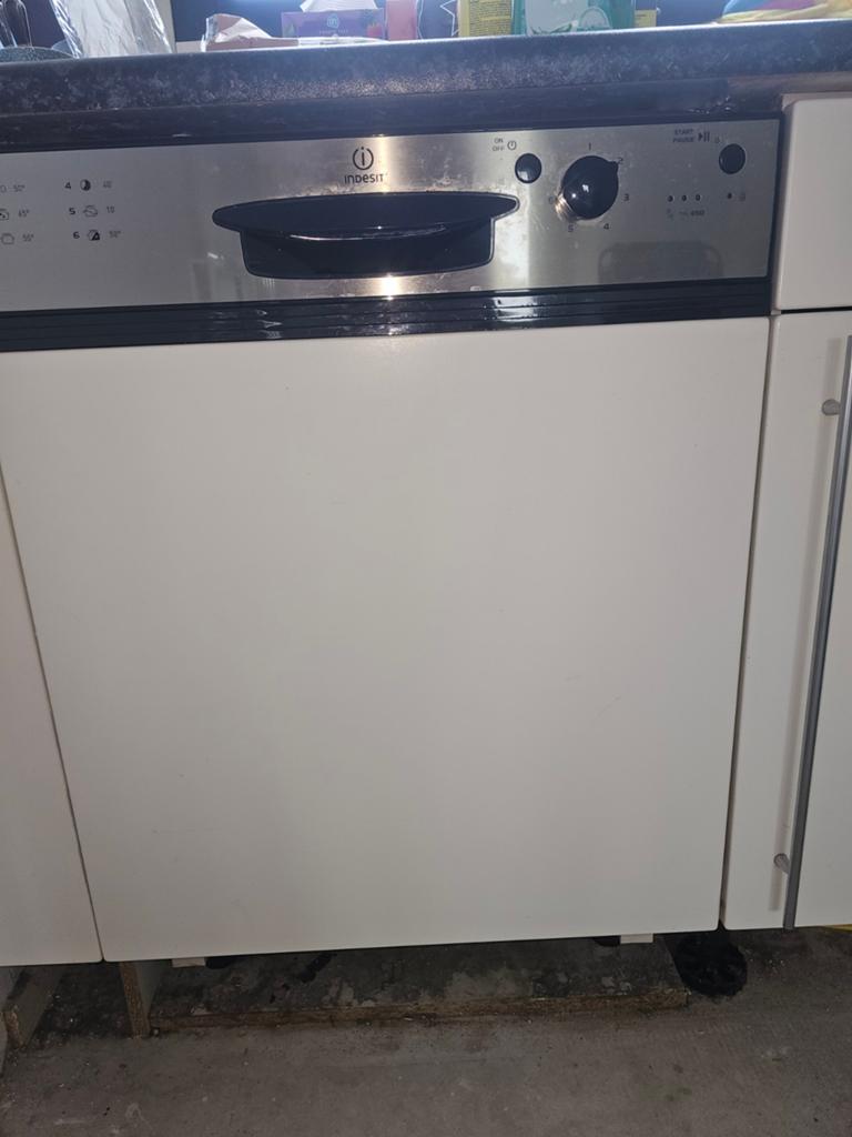 Indesit inbouwvaatwasser -, Ophalen, Gebruikt, 60 cm of meer, Inbouw