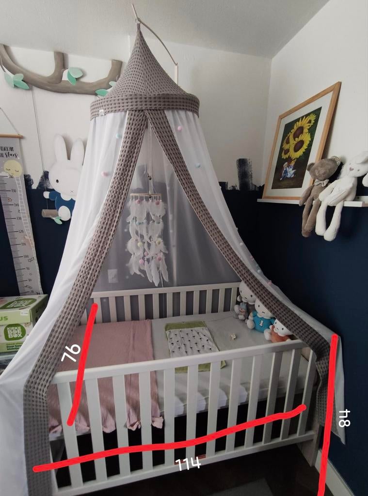 Complete babykamer: ledikant, commode, kledingkast, Ophalen, Gebruikt, Jongetje of Meisje