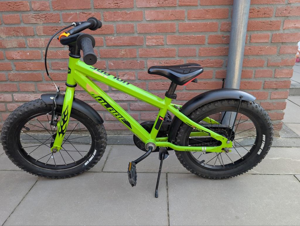 Stoere groene kinderfiets volare 16 inch, Ophalen, Velgrem, Volare, 16 tot 20 inch