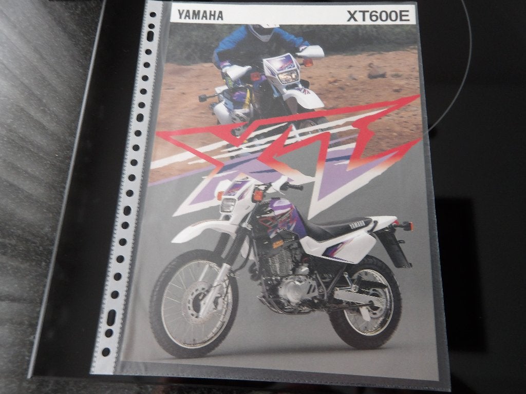 Yamaha XT600E Brochure / Folder, Motoren, Ophalen of Verzenden, Yamaha