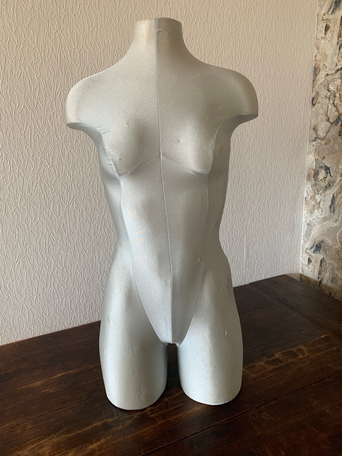 Mannequin torso - zilverkleurig, Hobby en Vrije tijd, Kledingpatronen, Ophalen, Vrouw, Overige merken