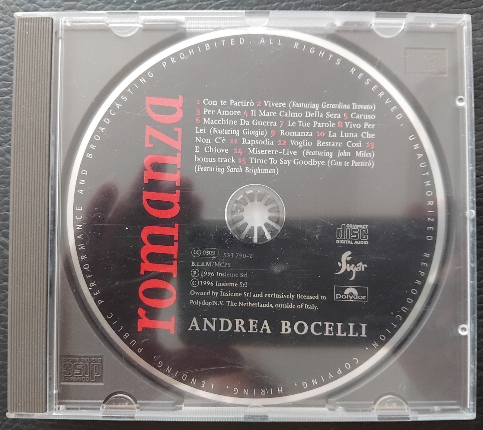 Andrea Bocelli - Romanza CD (1996), Ophalen of Verzenden, Gebruikt