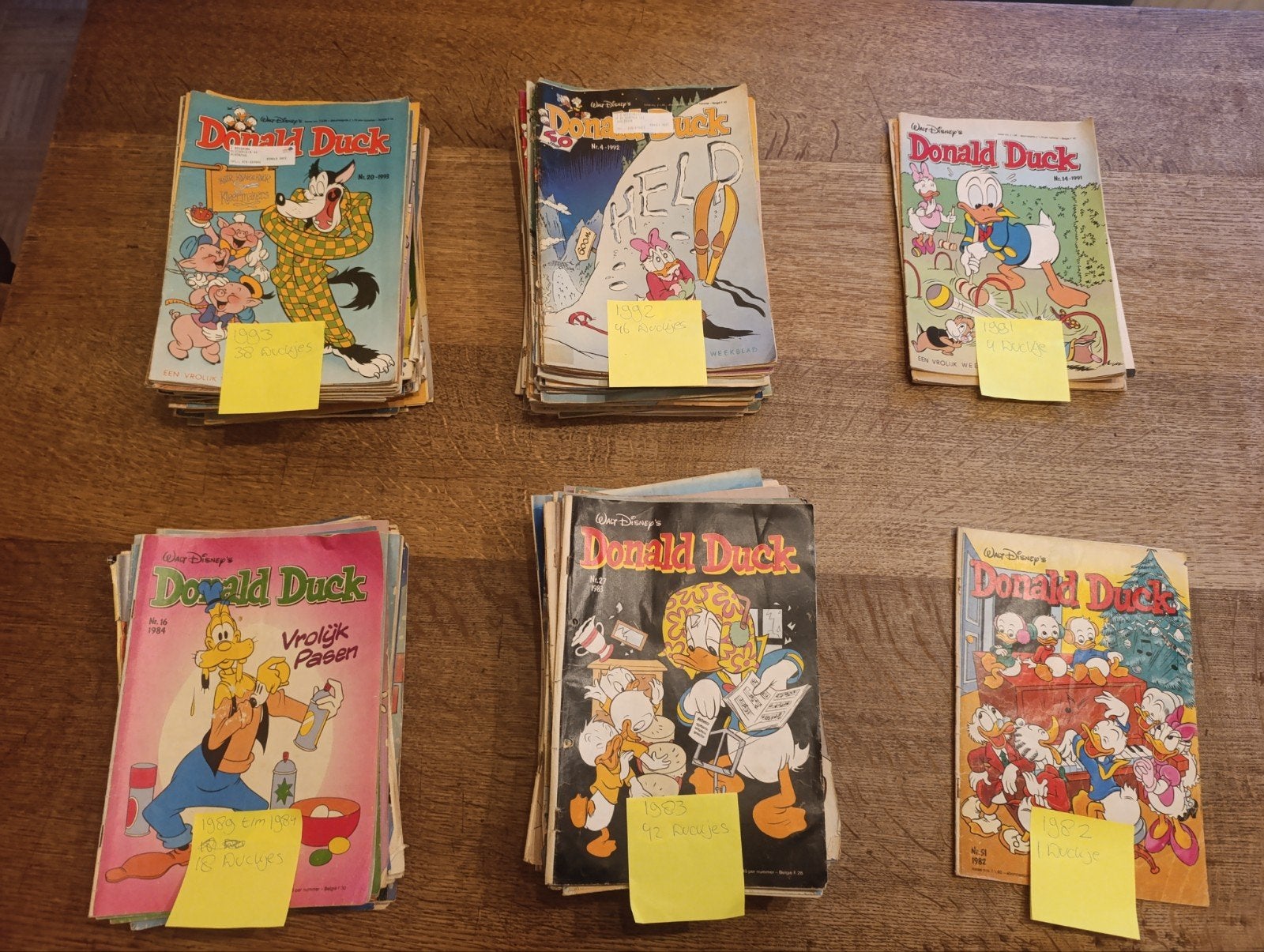 Grote collectie Donald Duck stripboeken (jaren '80 en '90), Gelezen, Ophalen of Verzenden, Walt Disney  Donald duck, Meerdere stripboeken