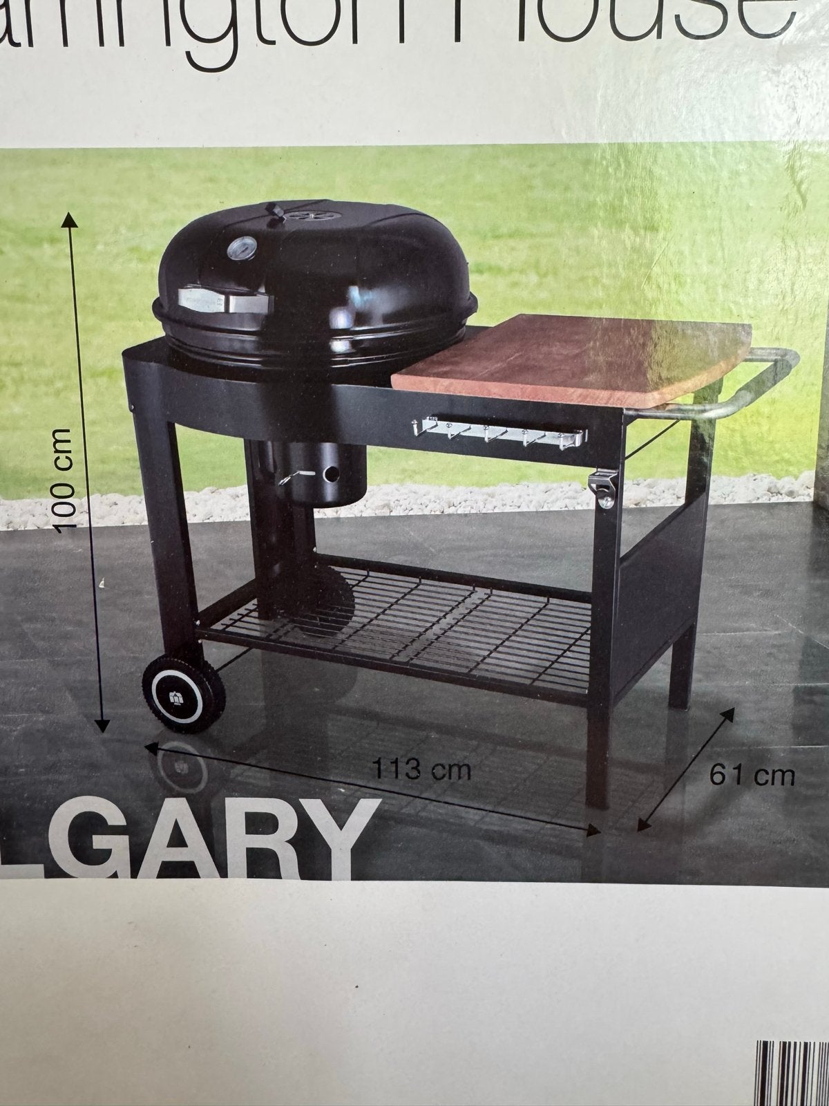 Tarrington House Calgary Trolley Houtskool BBQ Nieuw, Ophalen, Nieuw, Met accessoires