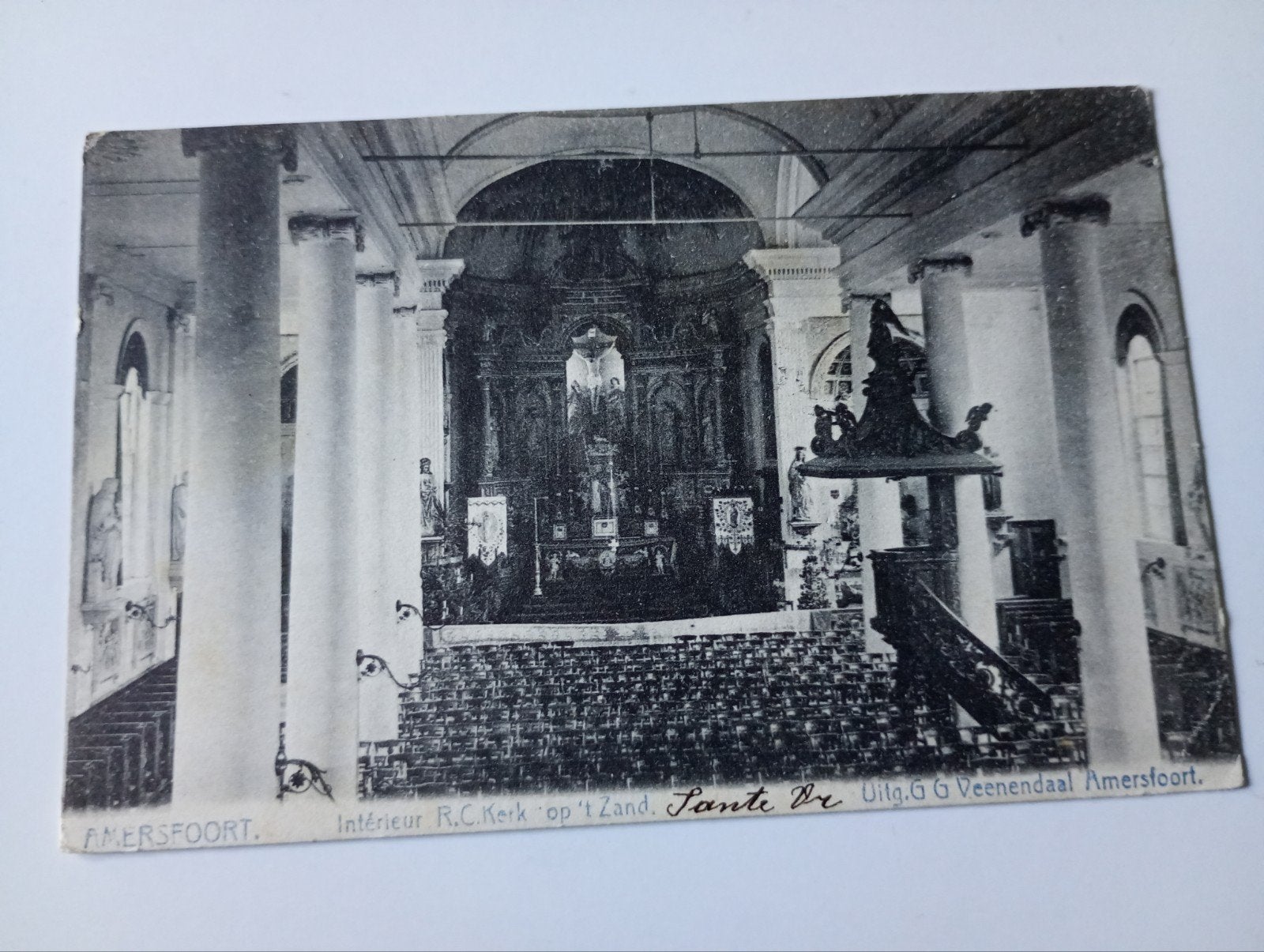 Amersfoort RK Kerk op 't Zand 1906, Ophalen of Verzenden, Voor 1920, Gelopen, Utrecht
