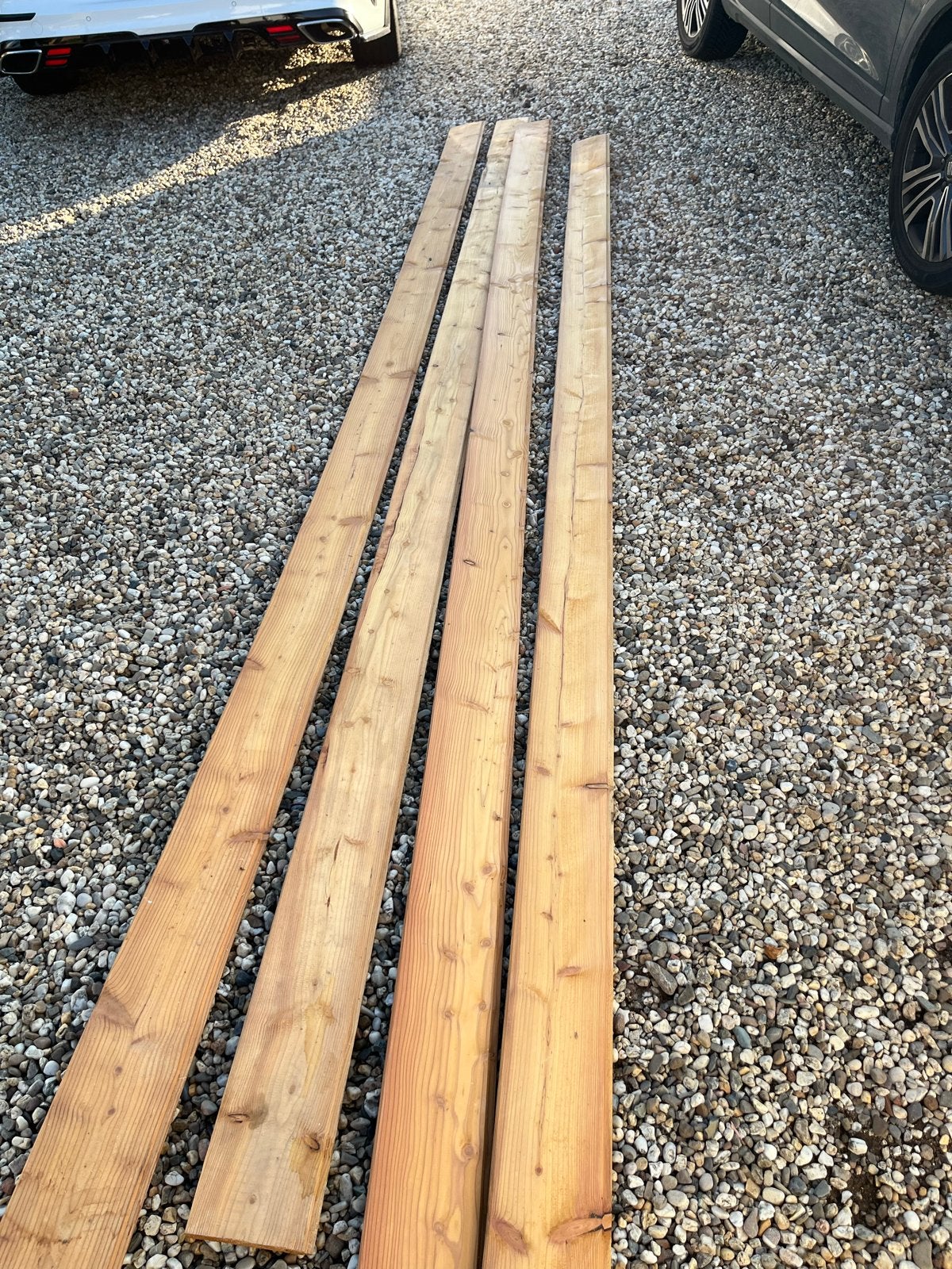 Vellingdeel Douglas 18x135 mm - 4 lengtes van 4 meter, Ophalen, Minder dan 25 mm, Nieuw, Plank