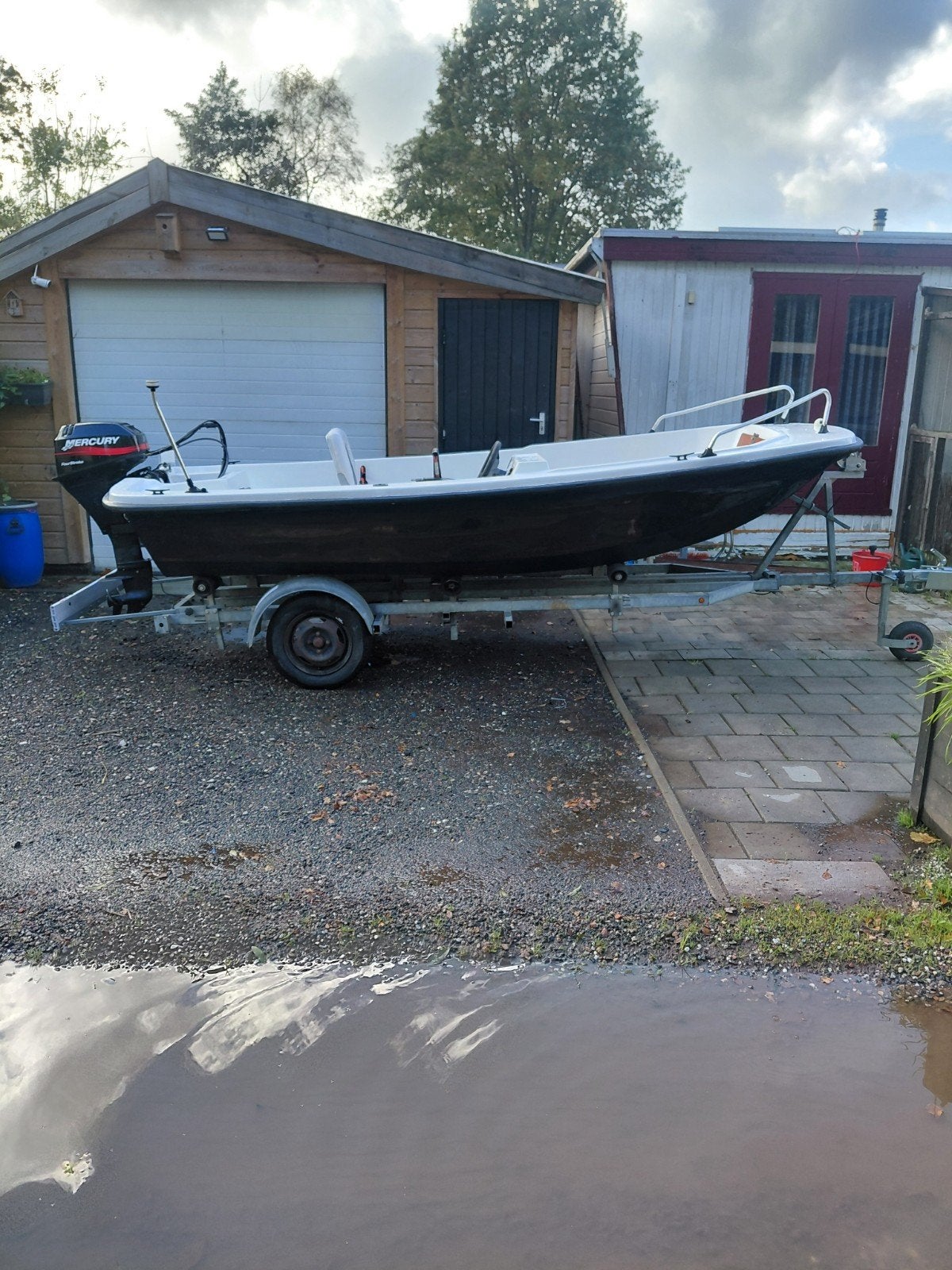 console vissersboot, Watersport en Boten, Ophalen, Gebruikt, Tot 10 pk, Elektrische start