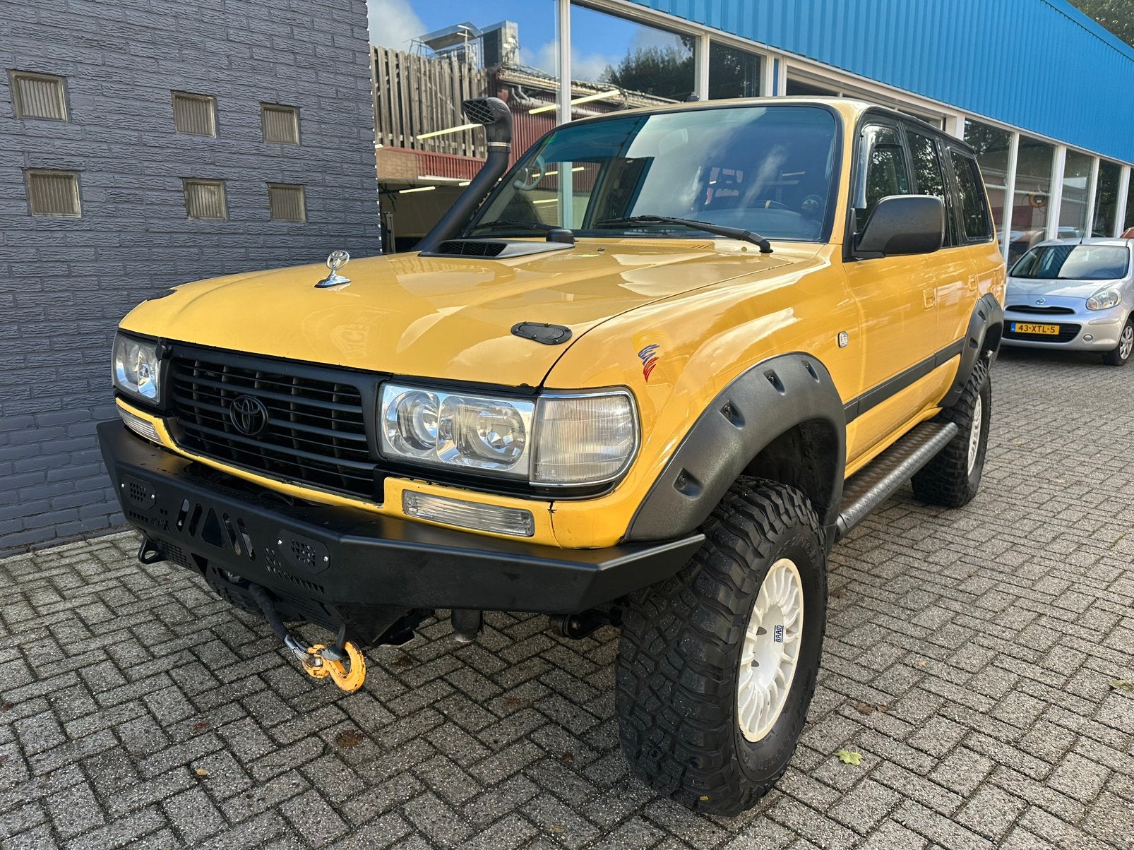 Toyota land cruiser 4.2td hdj80, Stof, 4200 cc, Elektrische ramen, Geel