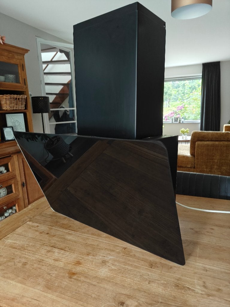 IKEA Finsmakare Afzuigkap zwart, Witgoed en Apparatuur, Afzuigkappen, Ophalen, Gebruikt, Wandschouwkap, Vrijstaand
