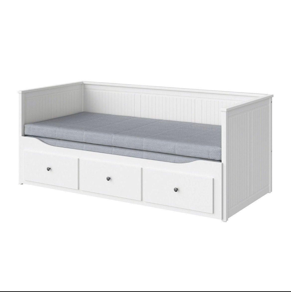 GRATIS! IKEA Hemnes bedbank (uitschuifbaar) 80x200 (160x200), Ophalen, Verstelbaar, Wit, Tweepersoons