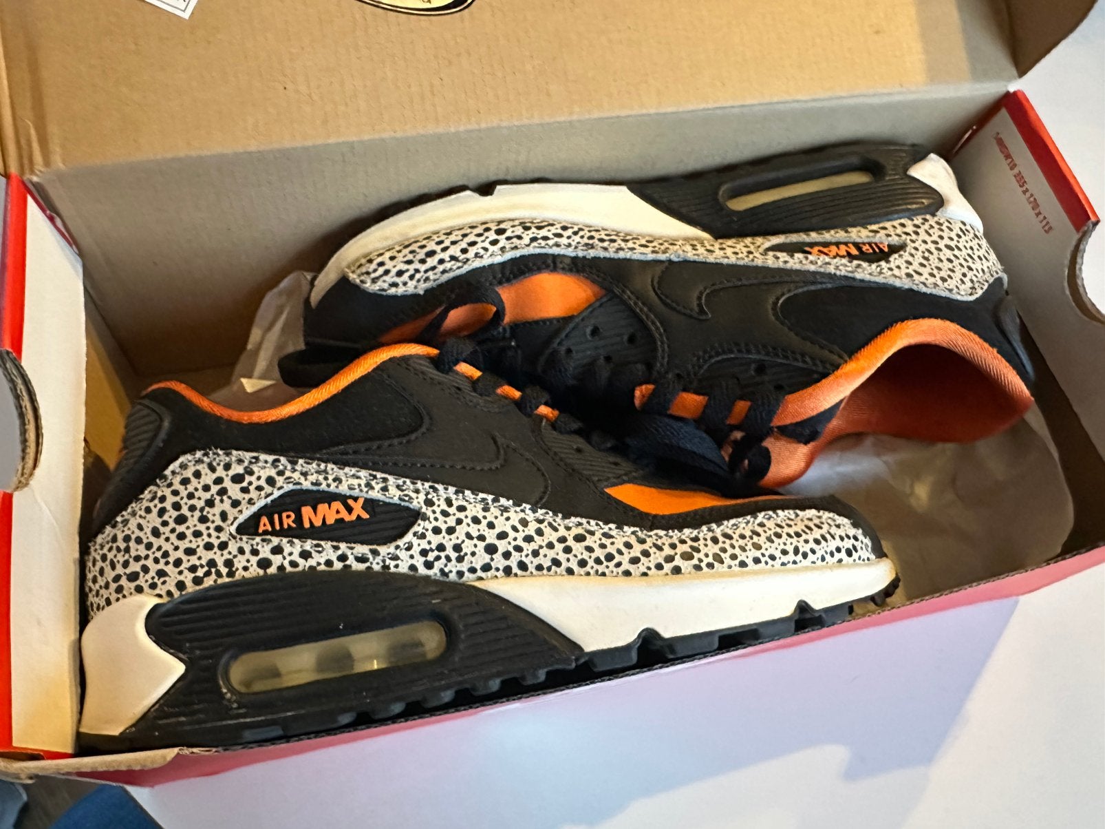 Air max 90 safari (gs), Overige kleuren, Ophalen of Verzenden, Sneakers of Gympen, Zo goed als nieuw