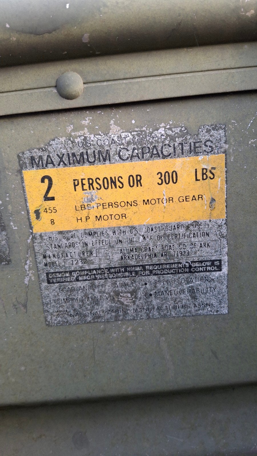Aluminium jon 1232, Ophalen, Overige typen