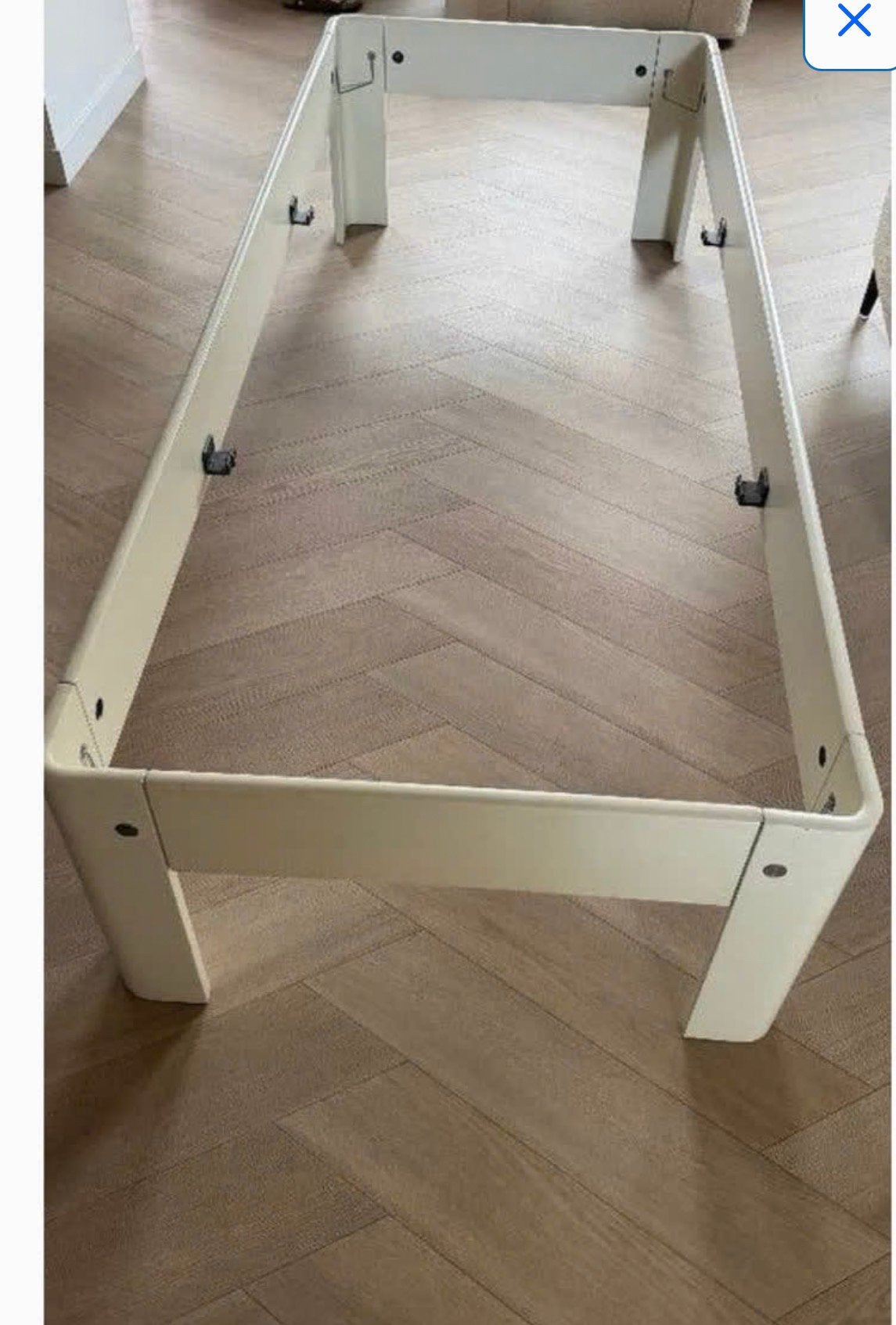 Auping Auronde senior bed, Ophalen, Eenpersoons, Wit, Zo goed als nieuw