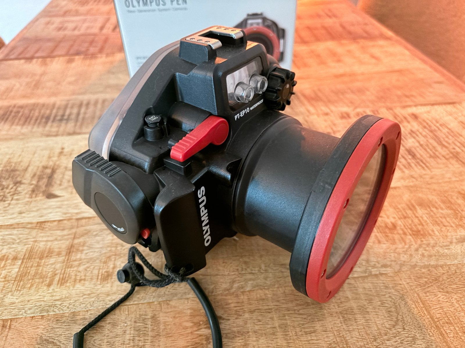 Complete Olympus onderwatercamera set met accessoires, Ophalen, Meer dan 40 meter, Olympus, Inclusief accu