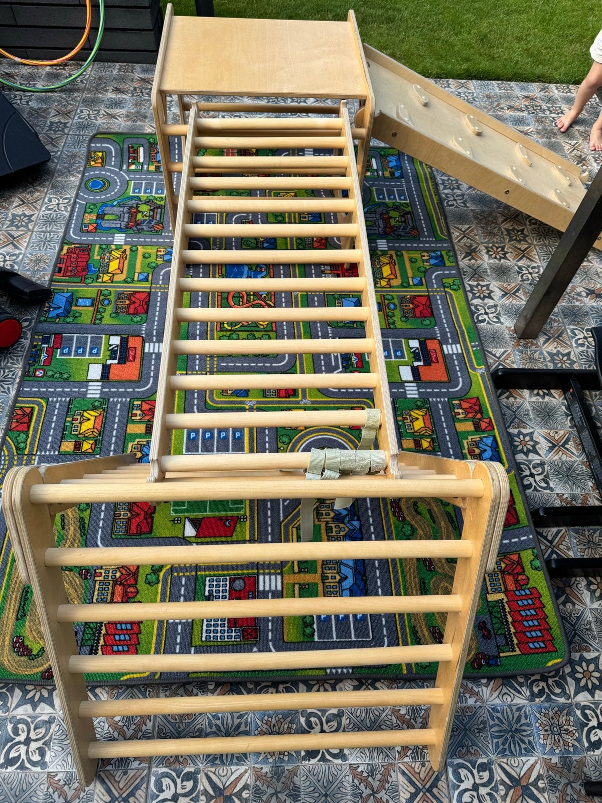 Jindl Klimrek met Glijbaan en Klimwand - in zeer goede staat, Kinderen en Baby's, Ophalen, Zo goed als nieuw, Glijbaan
