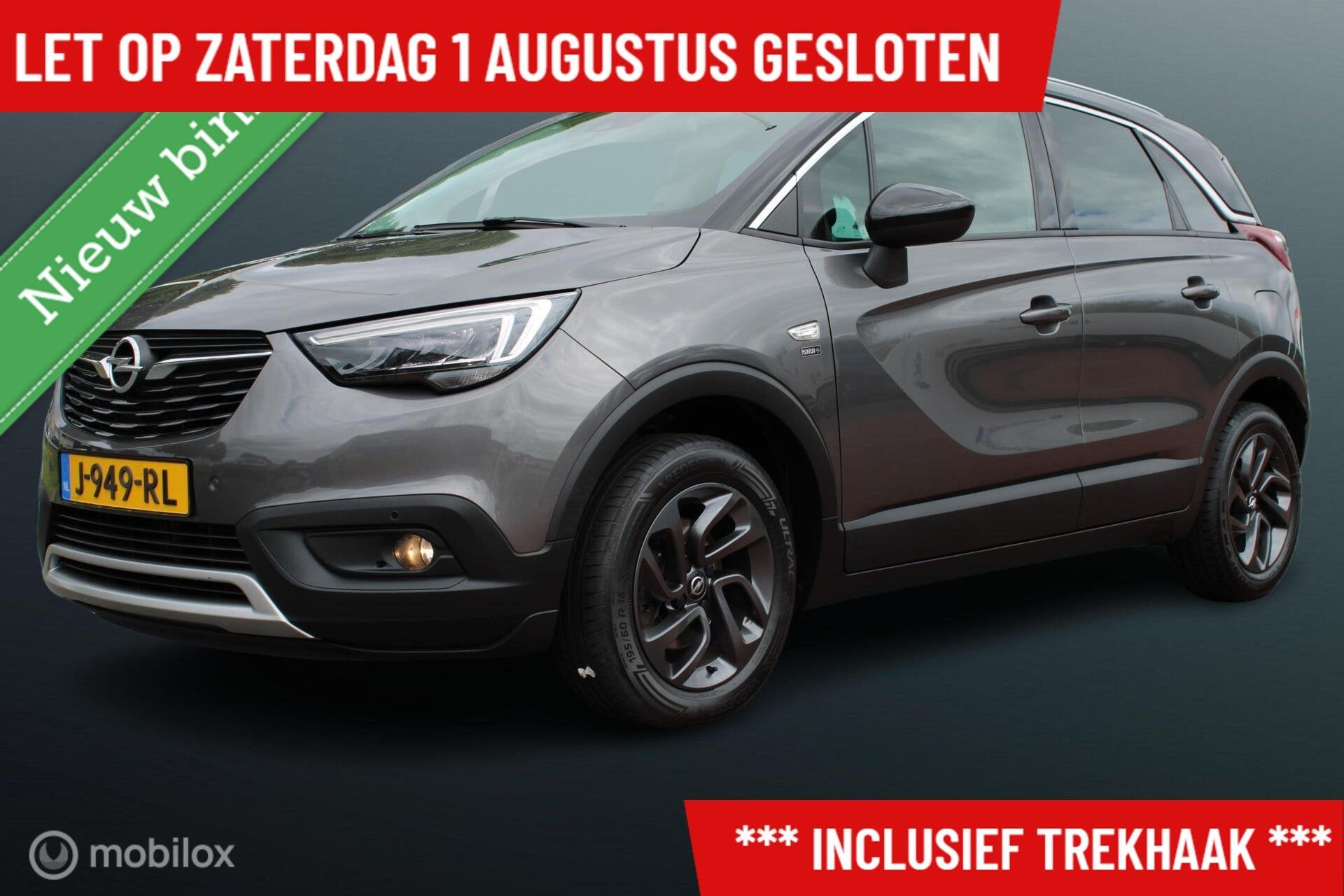 Opel Crossland X 1.2 Turbo 110 PK Edition 2020, Trekhaak, Zw, Auto's, Voorwielaandrijving, Gebruikt, 1199 cc, Automatische klimaatregeling