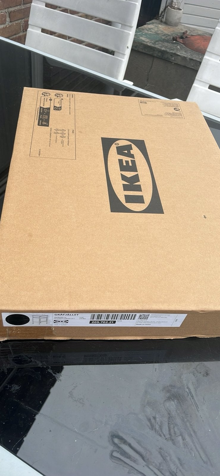 IKEA GRÄFJÄLLET nachtkastje, Huis en Inrichting, Slaapkamer | Nachtkastjes, Ophalen, Zo goed als nieuw, Minder dan 45 cm, Minder dan 55 cm