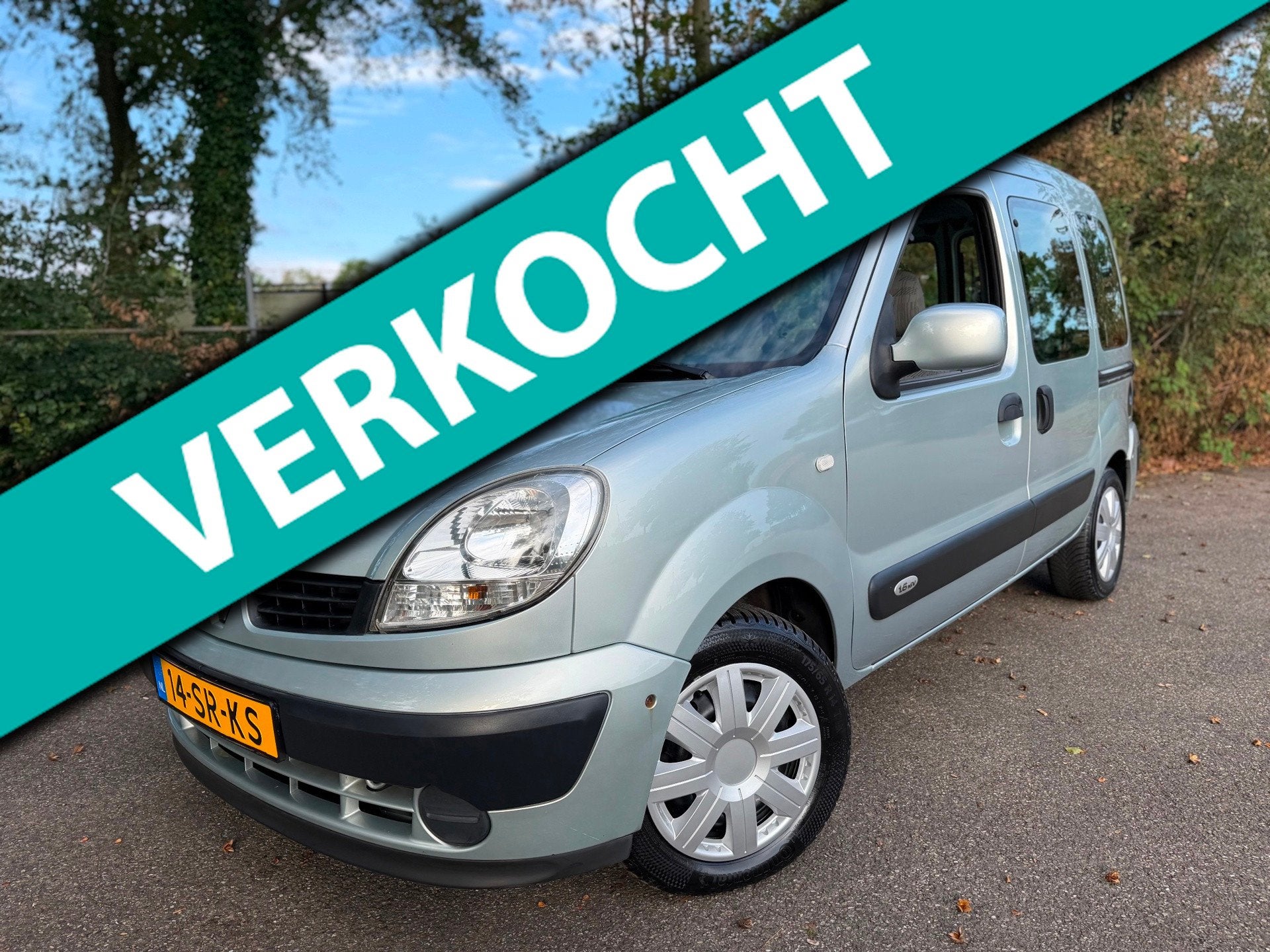 Renault Kangoo 1.6-16V Expression NAP NIEUWE-APK 2 SCHUIFDEU, Auto's, Dealer onderhouden, Stof, Gebruikt, Origineel Nederlands
