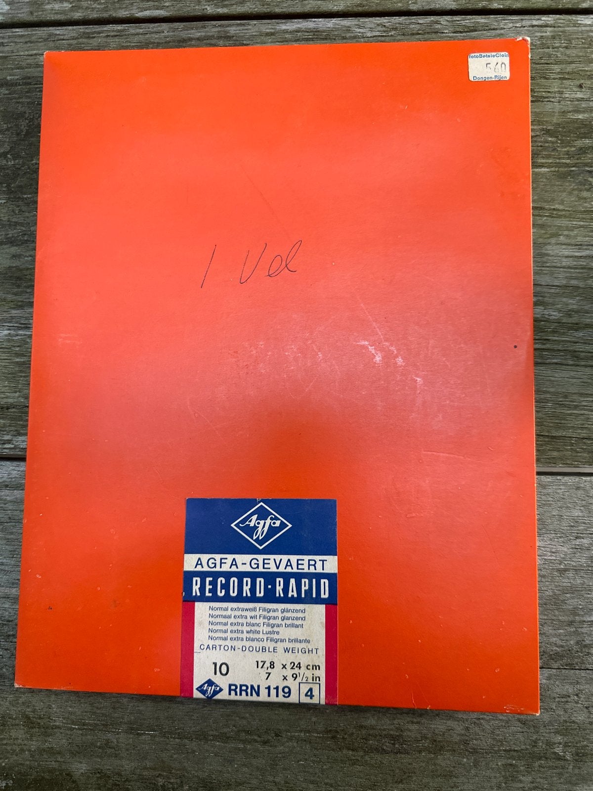Agfa-Gevaert Record-Rapid fotopapier (17,8 x 24 cm), Audio, Tv en Foto, Fotografie | Doka Toebehoren, Ophalen, Nieuw, Agfa, Overig typen