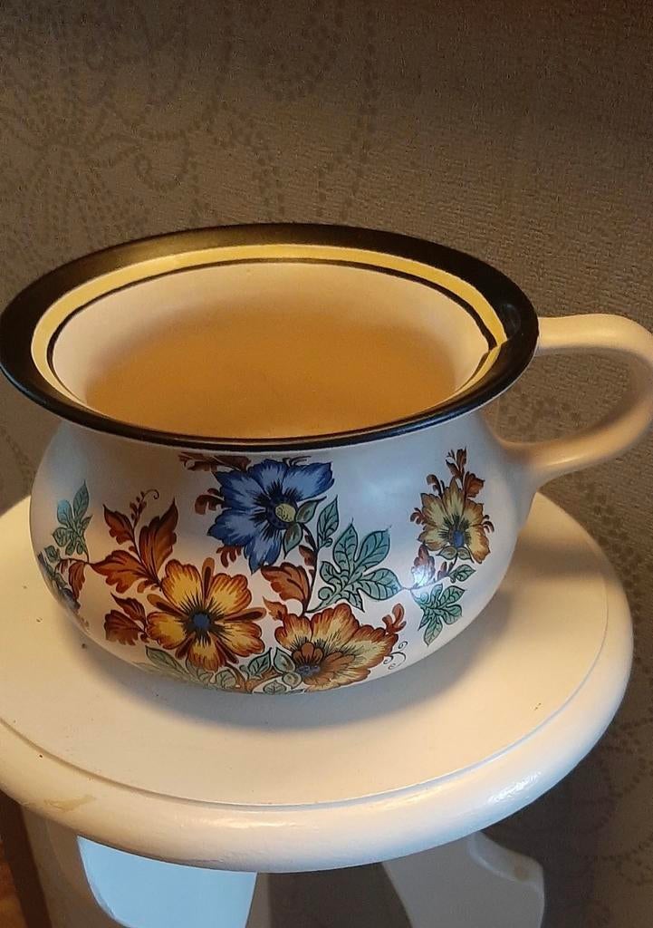 Bloempot Gouda Plateel, Ophalen of Verzenden