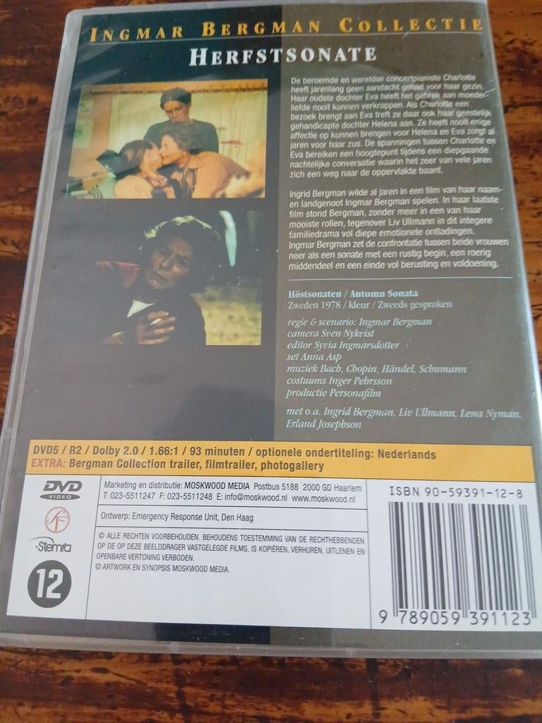Herfstsonate (Ingmar Bergman Collectie), Ophalen of Verzenden, Zo goed als nieuw, Overige gebieden