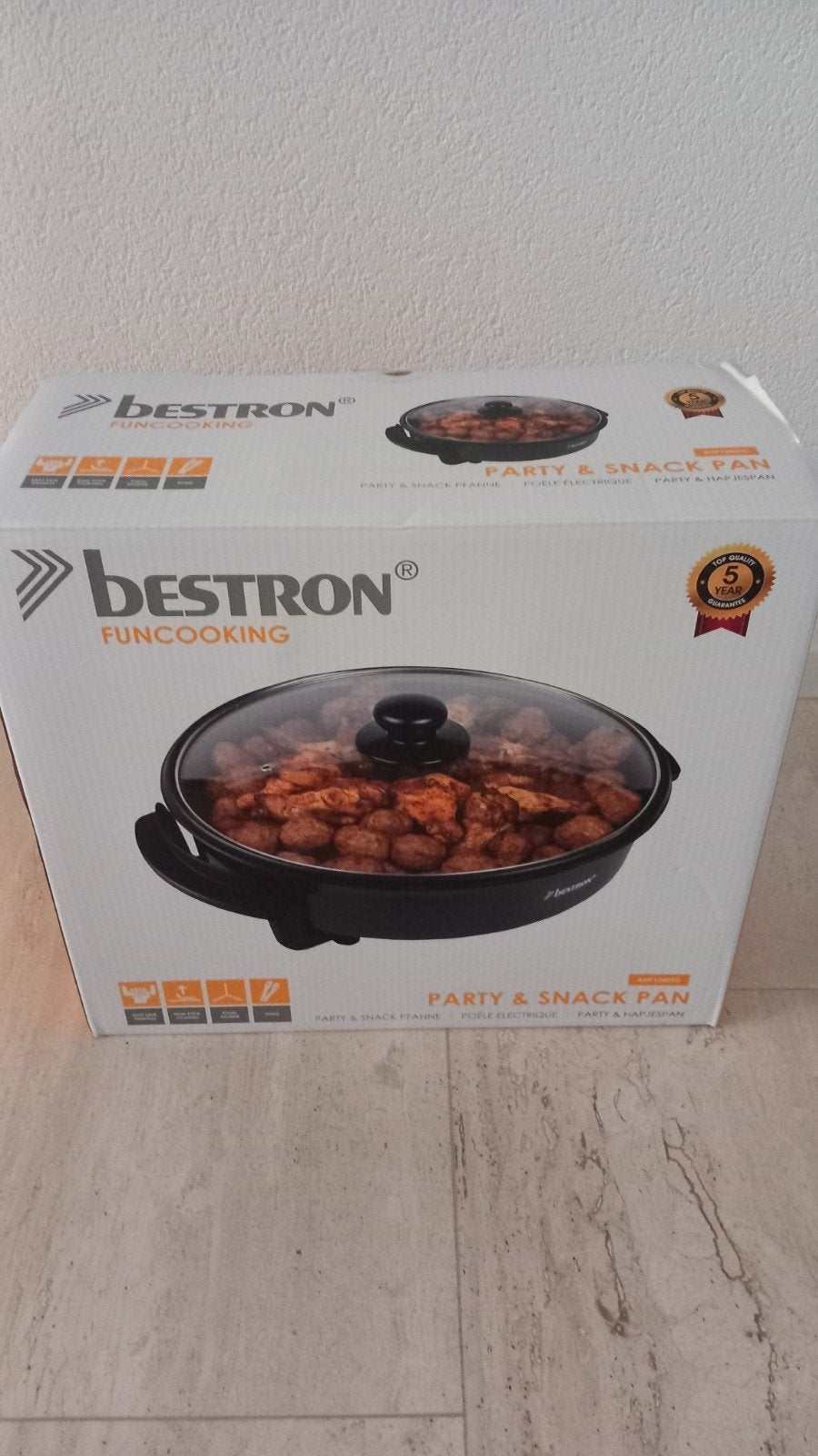 Party & Snack warmhoudpan Bestron AHP1200TG, Ophalen of Verzenden, Nieuw