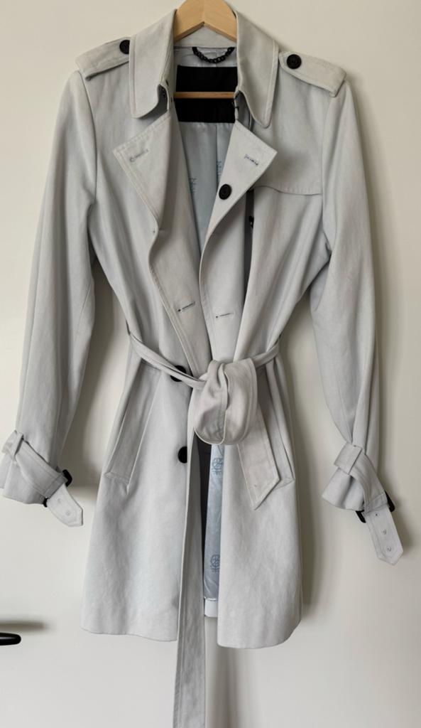 Giacomo trenchcoat dames, Kleding | Dames, Ophalen, Zo goed als nieuw, Maat 38/40 (M), Beige