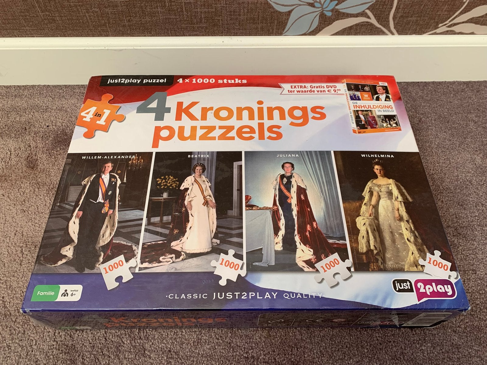 4 kronings puzzels , nieuw, Verzamelen, Ophalen of Verzenden, Nieuw, Nederland, Overige typen