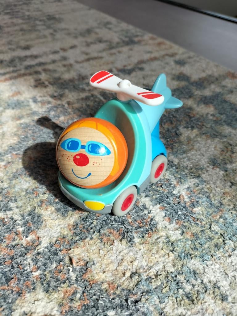 Haba Kullerbü Helikopter met Piloot Houten Speelgoed, Ophalen of Verzenden