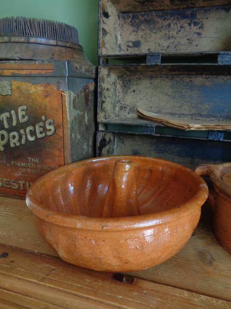 ~ Oude Franse Aardewerk Puddingvorm Cakevorm, Ophalen of Verzenden